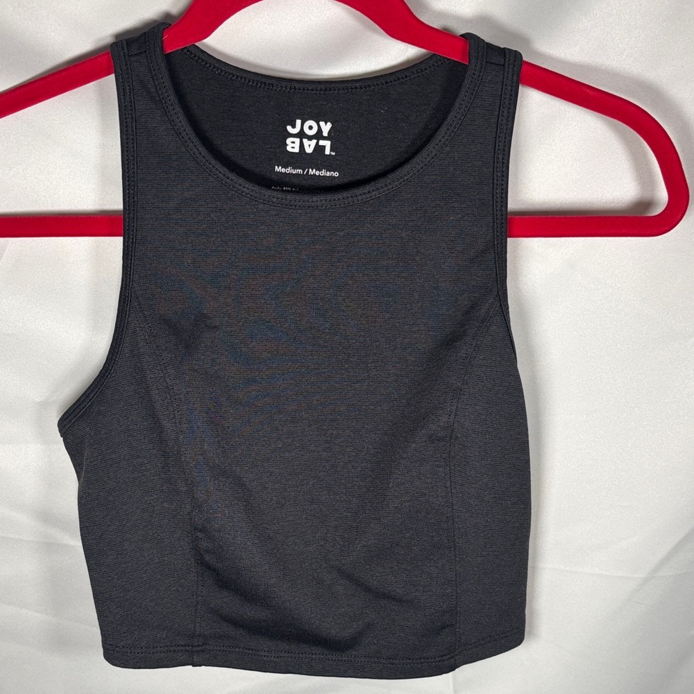 JoyLab Women's Charcoal Crop Top SZ M